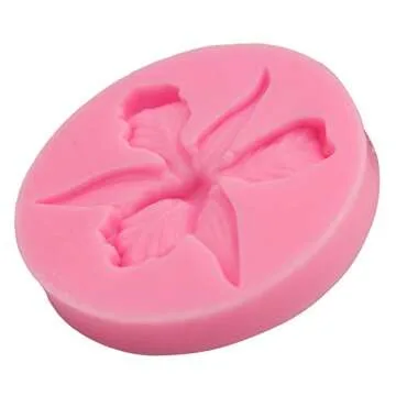 Cute Very Mini Creative Orchid Flower Floral Silicone Mold Cymbidium for DIY Cake Fondant Baking Biscuit Tray 3D Hard Candies Desserts Drop Glue Decor Tool