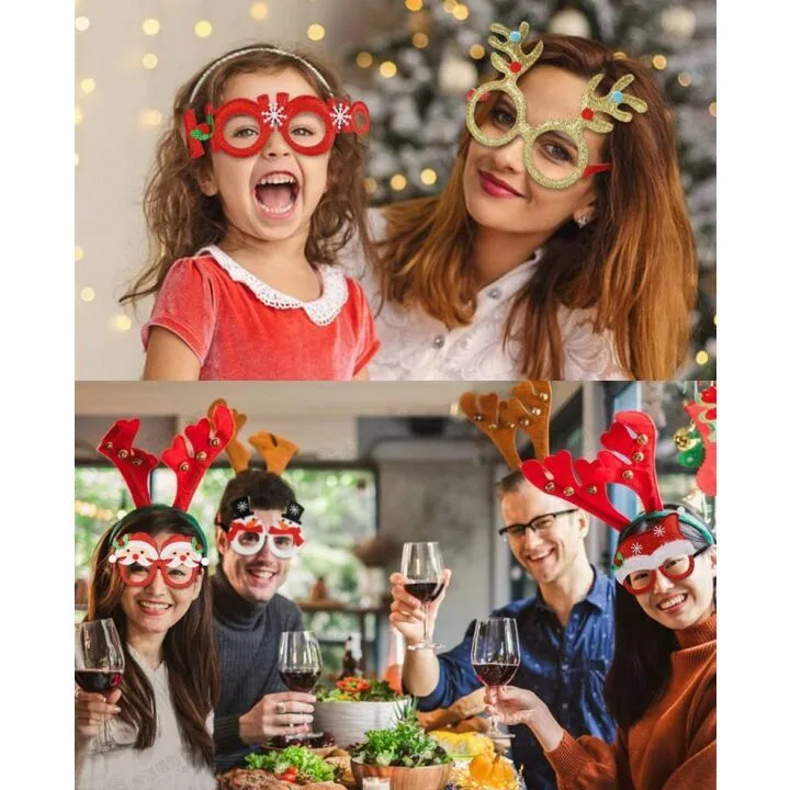 Eokeanon Christmas Party Glasses - 9 Assorted Styles