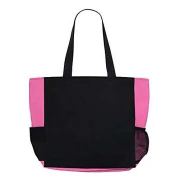 Fight Like a Girl Knockout Dakota Tote Bag for Breast Cancer Awareness - Pink