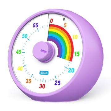 Visual Timer for Kids, 60-Minute Countdown Timer for Classroom Office Kitchen, Desk Timer Kids Time ...
