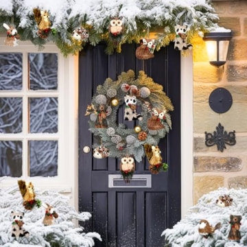 Charming Woodland Animal Christmas Ornaments Set for Holiday Decor