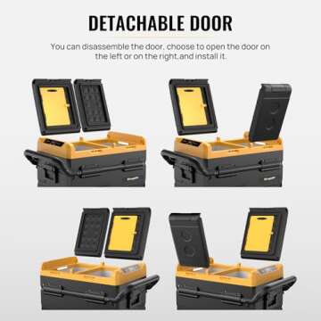 BougeRV 12 Volt Dual Zone Car Refrigerator with APP Control