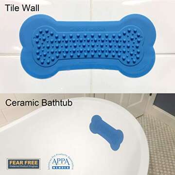 Lick Lick Pad Dog Accessories | Pet Shower Attachment | Dog Peanut Butter Lick Pad | Dog Bathing Sta...