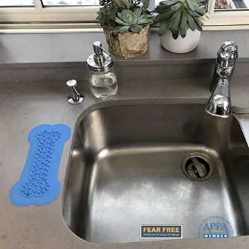 Lick Lick Pad Dog Accessories | Pet Shower Attachment | Dog Peanut Butter Lick Pad | Dog Bathing Station | Dog Bathing Supplies | Veterinarian Used | Suction to Wall | Large