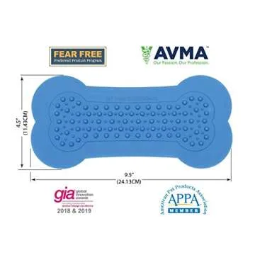 Lick Lick Pad Dog Accessories | Pet Shower Attachment | Dog Peanut Butter Lick Pad | Dog Bathing Station | Dog Bathing Supplies | Veterinarian Used | Suction to Wall | Large