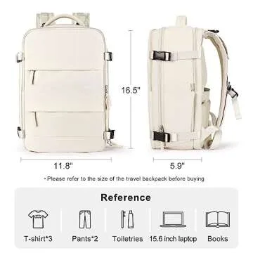 Versatile Airline Approved Carry On Backpack for Travelers