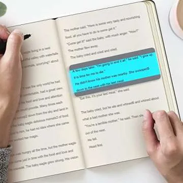 12 Guided Reading Highlight Strips - Multi-Size Bookmarks for Kids