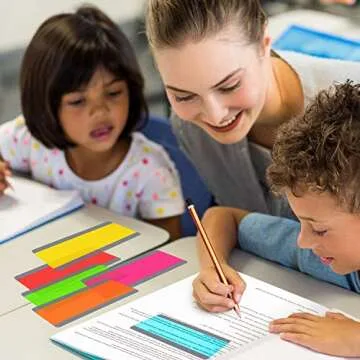 12 Guided Reading Highlight Strips - Multi-Size Bookmarks for Kids