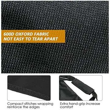 Yaheetech 6 Seats Foldable Sideline Bench for Sports Team Portable Camping Folding Football Chairs with Carry Bag, Black