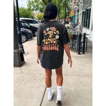 Trendy Oversized T Shirt for Women - Comfortable and Chic