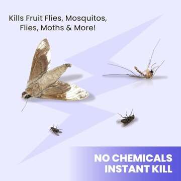 LiBa Electric Bug Zapper (2-Pack) Indoor Insect Killer - (4) Extra Replacement Bulbs - Fly, Mosquito...