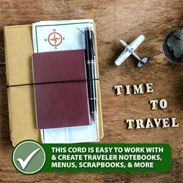 Mandala Crafts 2mm Black Elastic Cord for Jewelry Making