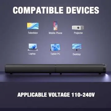 100W Yenjuty 2-in-1 Sound Bar for Smart TV
