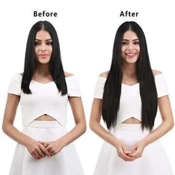 REECHO 24" Clip-in Hair Extensions for Ultimate Volume