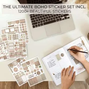 Aesthetic Boho Planner Stickers - 1200+ Designs for Daily Planning
