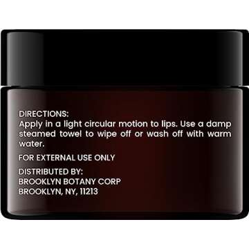Brooklyn Botany Lip Scrub Exfoliator 1 oz – Lip Moisturizer for Dry Lips and Chapped Lips – Gent...