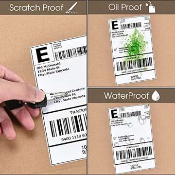Pacific Mailer 4" x 6" Thermal Labels Direct Thermal Shipping Labels 500 Fanfold Labels