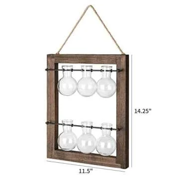 Mkono Wall Hanging Glass Planter for Hydroponics Plants