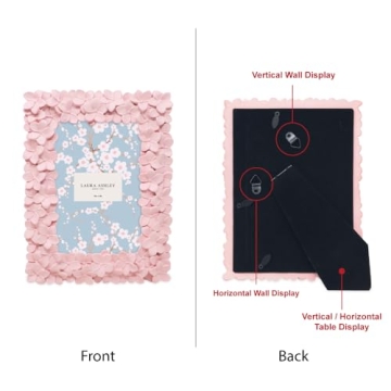 Laura Ashley Pink Floral Picture Frame - Elegant Home Decor