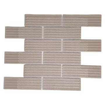 Subway Porcelain White Matte Tiles for Kitchen & Bathroom