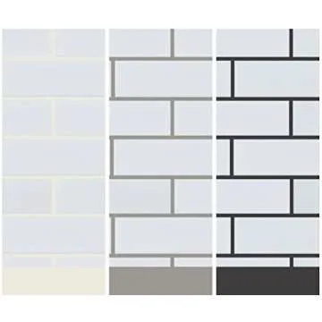 Subway Porcelain White Matte Tiles for Kitchen & Bathroom