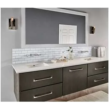 Subway Porcelain White Matte Tiles for Kitchen & Bathroom