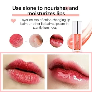 Hydrating Lip Glow Oil - Moisturizing and Plumping Lip Gloss