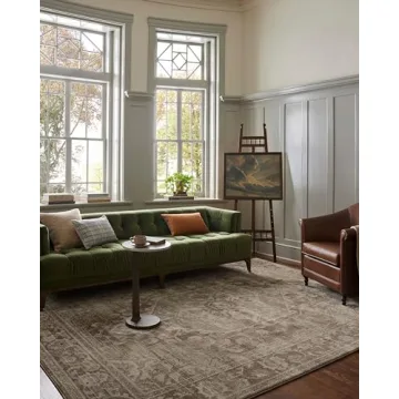 Loloi Magnolia Home by Joanna Gaines x Mona Cocoa/Stone Area Rug 7'-6" x 10'
