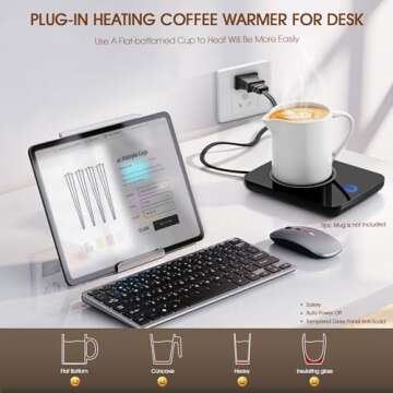 Misby Coffee Warmer | Electric Cup Warmer for All Beverages