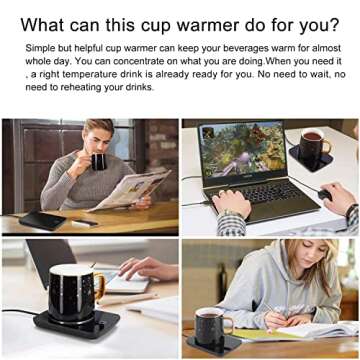Misby Coffee Warmer | Electric Cup Warmer for All Beverages