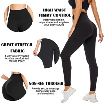 Buy FULLSOFT 3 Pack Leggings - High Waisted & Soft