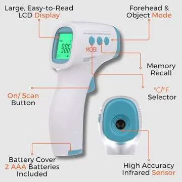 MOBI Non-Contact Forehead Thermometer for All Ages