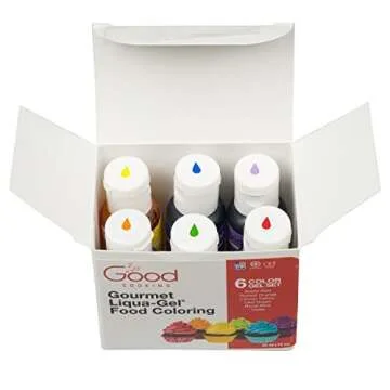 Vibrant Food Coloring Liqua-Gel 6 Pack for Baking