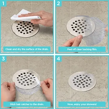 Aire Allure 50 Pack Disposable Shower Drain Hair Catcher