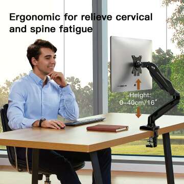 HUANUO Gas Spring Monitor Arm for 17-27" Displays