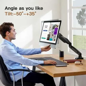 HUANUO Gas Spring Monitor Arm for 17-27" Displays