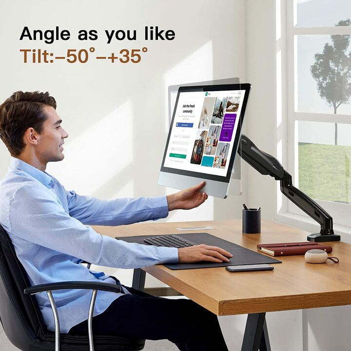 HUANUO Gas Spring Monitor Arm for 17-27" Displays