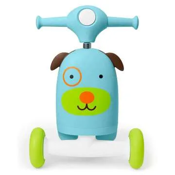 3-in-1 Skip Hop Baby Walker and Scooter - Zoo Dog