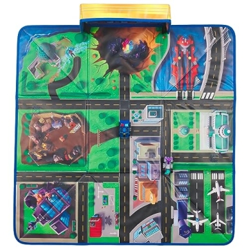 PAW Patrol Play Mat Gift Pack with Chase & Vee Cars for Kids