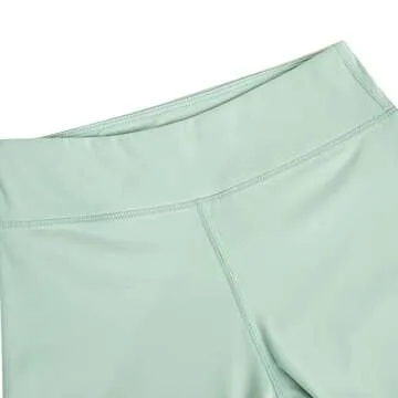 rrhss Girls High Rise Tight Casual Active Leggings Kids Gym Workout Yoga Pant Green