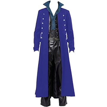 BITSEACOCO Mens Vintage Victorian Steampunk Jacket for Cosplay and Costume Events