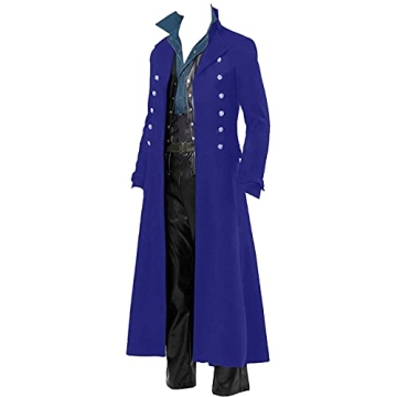 BITSEACOCO Mens Vintage Victorian Steampunk Jacket for Cosplay