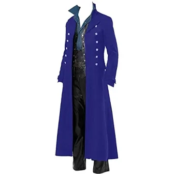 BITSEACOCO Mens Vintage Victorian Steampunk Jacket for Cosplay
