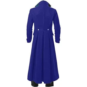 BITSEACOCO Mens Vintage Victorian Steampunk Jacket for Cosplay