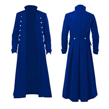 BITSEACOCO Mens Vintage Victorian Steampunk Jacket for Cosplay