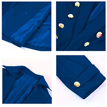 BITSEACOCO Mens Vintage Victorian Steampunk Jacket for Cosplay