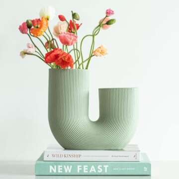 Elevate Your Space with our U Shaped Ceramic Vase