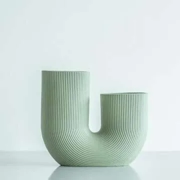 Elevate Your Space with our U Shaped Ceramic Vase