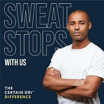 Certain Dri Extra Strength Clinical Antiperspirant Solid Deodorant, Hyperhidrosis Treatment for Men & Women, Long-Lasting 72hr Protection, Effective Sweat Control, Powder Fresh Scent, 1.7oz, 3 Pack