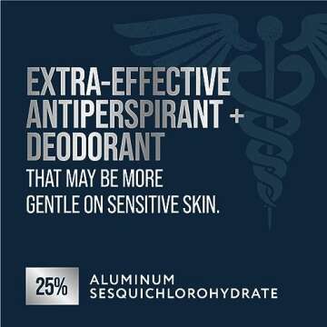 Certain Dri Extra Strength Clinical Antiperspirant Solid Deodorant, Hyperhidrosis Treatment for Men & Women, Long-Lasting 72hr Protection, Effective Sweat Control, Powder Fresh Scent, 1.7oz, 3 Pack